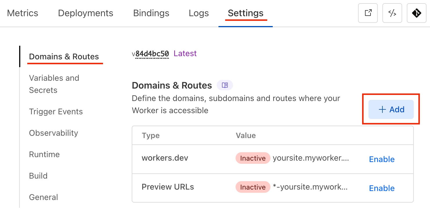 Configuring a route for a Cloudflare Worker to run on all pages of your website