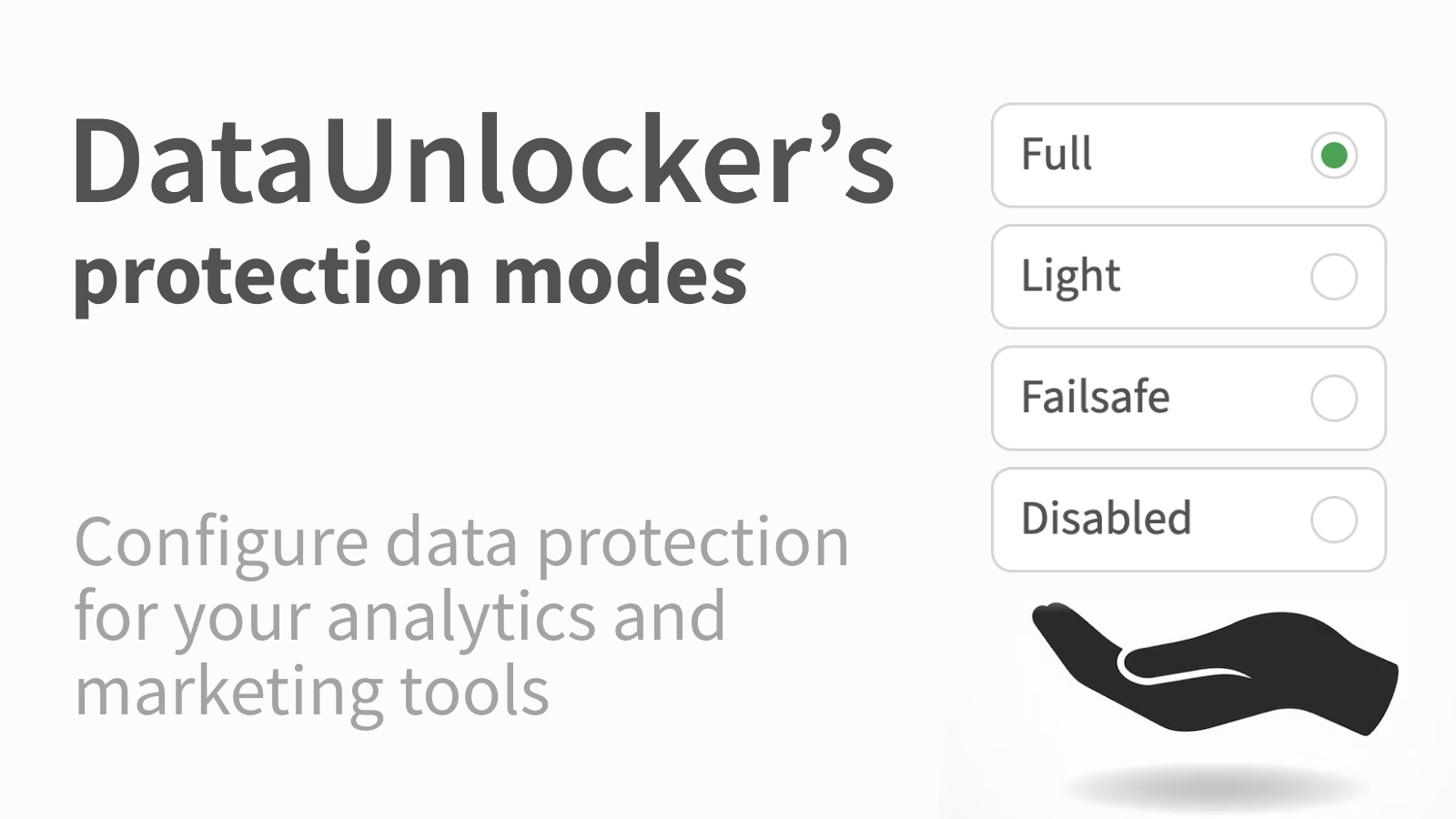 DataUnlocker protection modes – everything your web analytics needs to stay blocker-free
