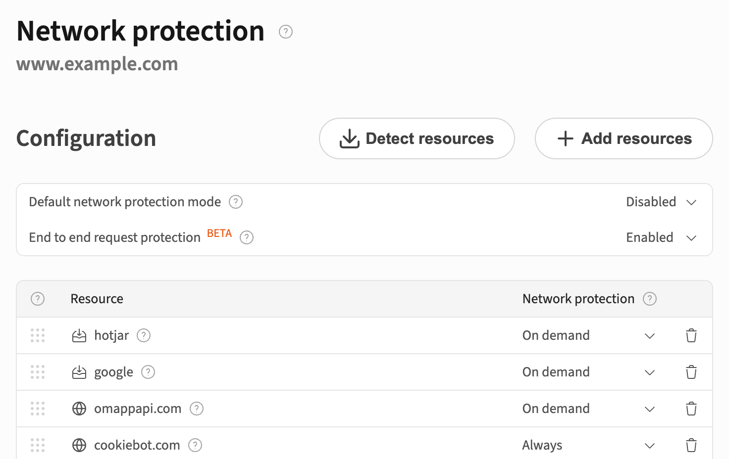 DataUnlocker Network Protection - configure what to proxy and how